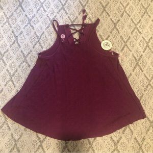 SO Magenta Junior Knit Top Small